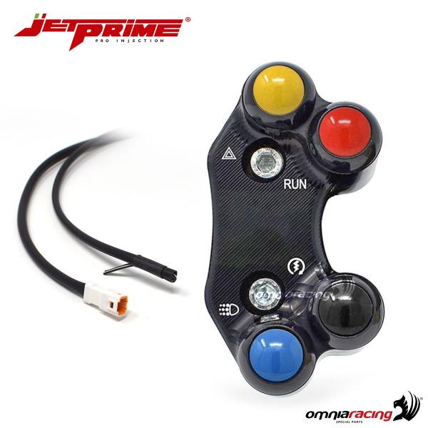 JetPrime right handlebar switches 4 button in aluminum for Ducati Hypermotard 950 2019>
