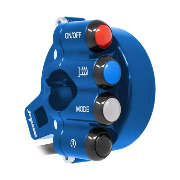 Comando gas con pulsantiera integrata JetPrime Blu BMW S1000RR 2015-2016