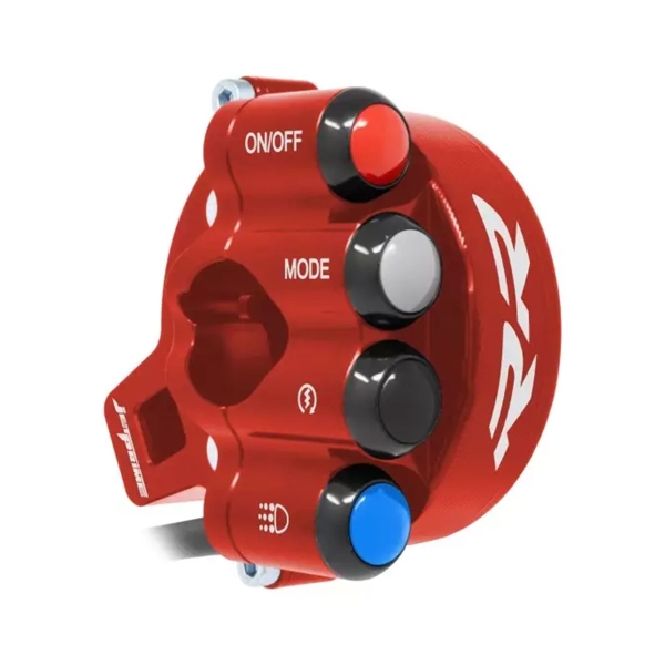 Comando gas con pulsantiera integrata JetPrime Racing Rosso BMW S1000RR 2015-2016