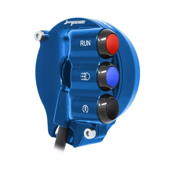 Comando gas con pulsantiera integrata JetPrime Blu Aprilia Dorsoduro 900 2017-2018