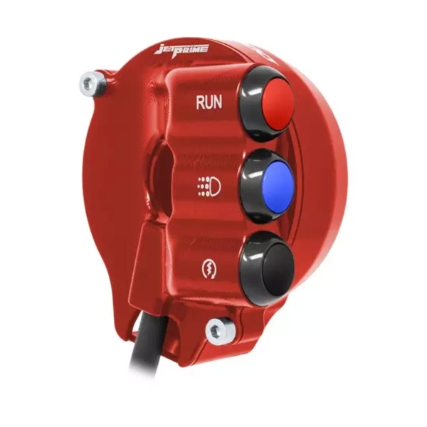 Comando gas con pulsantiera integrata JetPrime Rosso Aprilia Dorsoduro 900 2017-2018