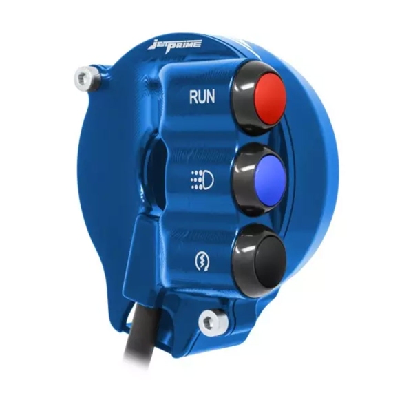 Comando gas con pulsantiera integrata JetPrime Blu Aprilia RSV4/RF/RR 2017-2020