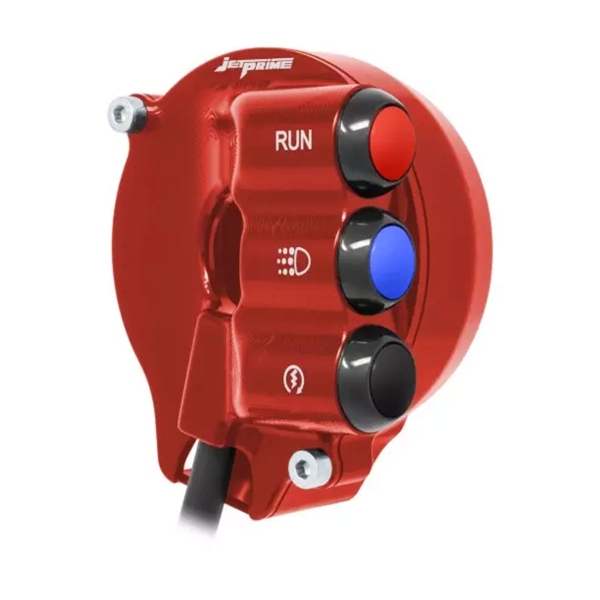 Comando gas con pulsantiera integrata JetPrime Rosso Aprilia RSV4 Factory 1100 2020