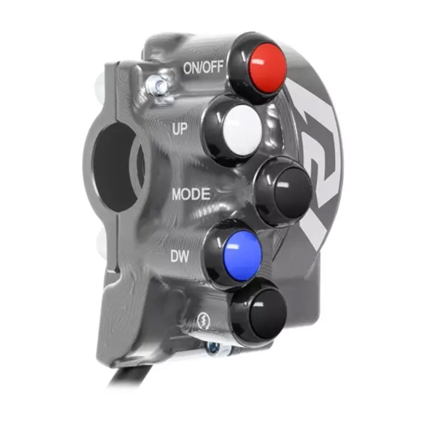 Comando gas con pulsantiera integrata JetPrime Titanio Yamaha R1 2020-2022