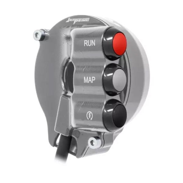 Comando gas con pulsantiera integrata JetPrime Titanio Aprilia RSV4/Factory 1100 2021-2024