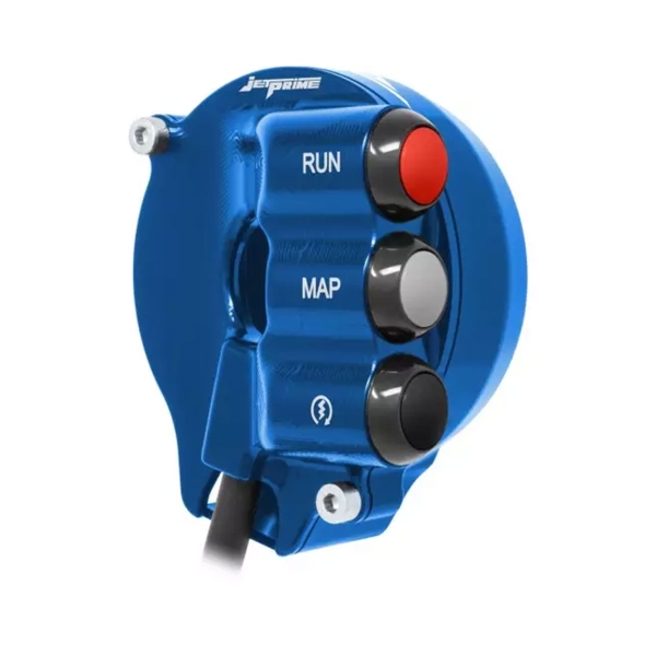 Comando gas con pulsantiera integrata JetPrime Blu Aprilia RSV4/Factory 1100 2021-2024