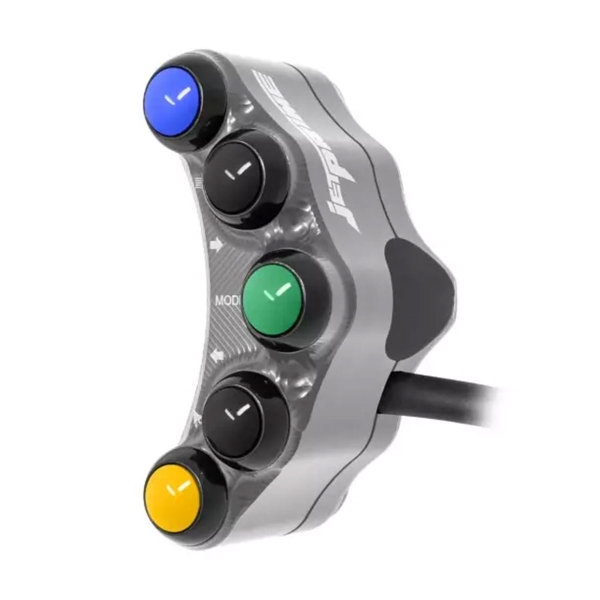 JetPrime Road Left Titanium handlebar switch Yamaha R1 2015-2019