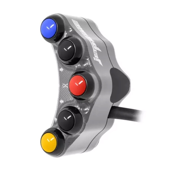 JetPrime Road Left Titanium handlebar switch Ducati Hypermotard 950/SP/RVE 2019-2024
