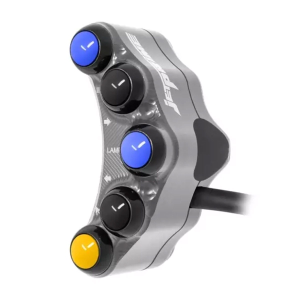 JetPrime Road Left Titanium handlebar switch Yamaha R3A 2015-2018