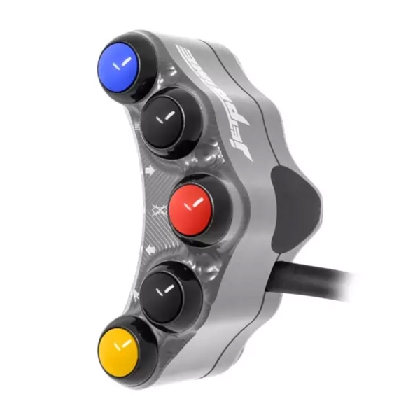 JetPrime Road Left Titanium handlebar switch Ducati Streetfighter V4/S/SP 2020-2024