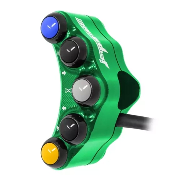 JetPrime Road Left Green handlebar switch Kawasaki Ninja H2R 2015-2016