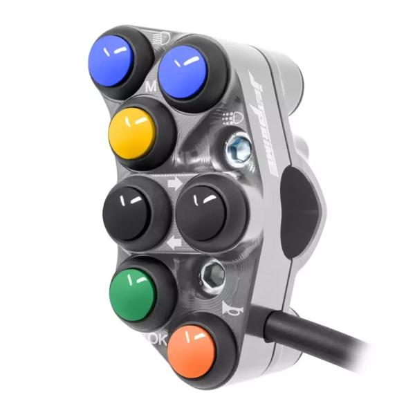 JetPrime Road Left Titanium handlebar switch Triumph Street Triple 765 R 2017-2019