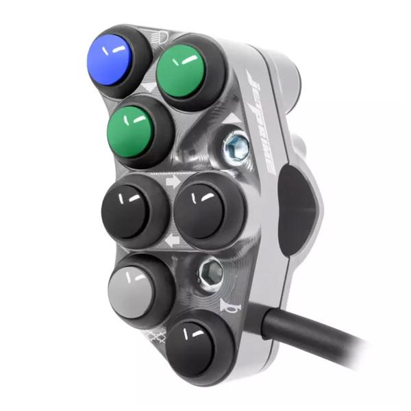 JetPrime Road Left titanium handlebar switch Aprilia RS457 2024-2025