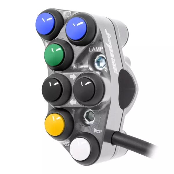 JetPrime Road Left titanium handlebar switch Kawasaki Ninja ZX10R/R 2021-2024