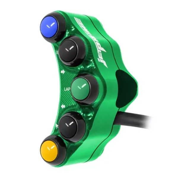 JetPrime Road Left Green handlebar switch Kawasaki Ninja ZX10R 2004-2007