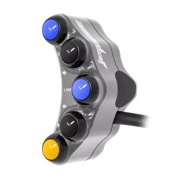 Pulsantiera Sinistra Jetprime Stradale Titanio Kawasaki Z1000 2010-2013