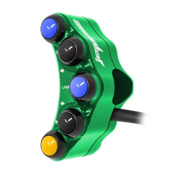 JetPrime Road Left Green handlebar switch Kawasaki Z1000 2010-2013