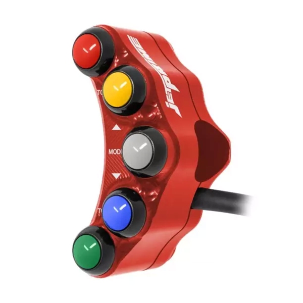Pulsantiera Sinistra Jetprime Racing Rosso Ducati Panigale 959 2016-2019