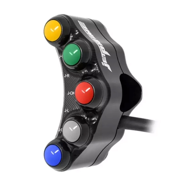 JetPrime Racing Left Black handlebar switch Aprilia RSV4/RF/RR 2017-2020
