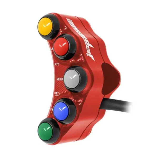 JetPrime Racing Left Red handlebar switch Suzuki GSXR1000 2017-2021