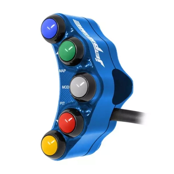 Pulsantiera Sinistra Jetprime Racing Blu Yamaha R1 2020-2022