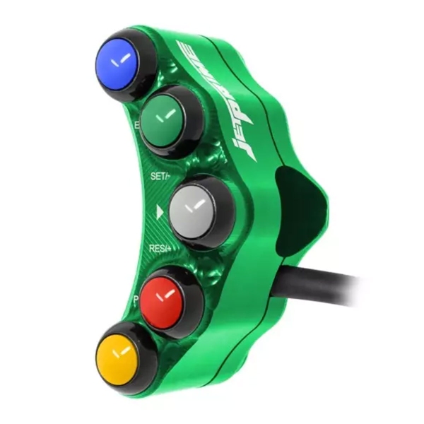 JetPrime Racing Left Green handlebar switch Kawasaki Ninja ZX10R/R 2021-2024