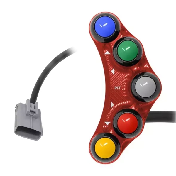 JetPrime Racing Left Red handlebar switch Aprilia RS660 2020-2024