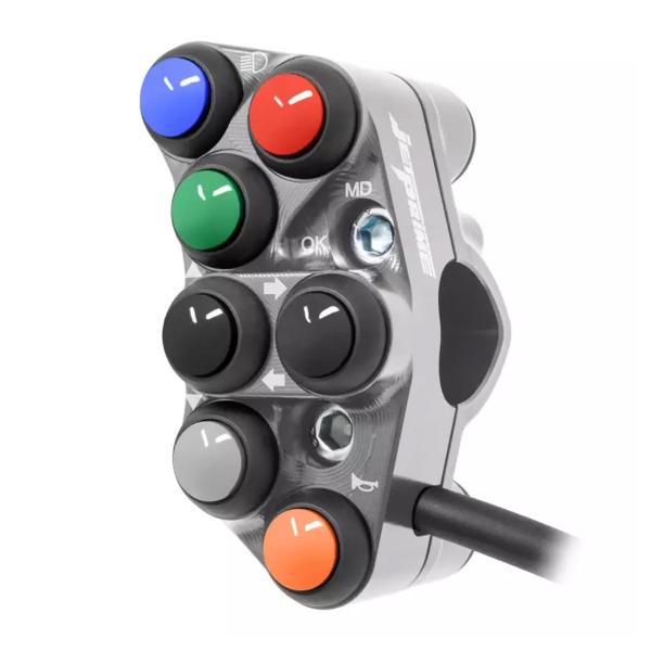 JetPrime Road Left Titanium handlebar switch Aprilia RSV4RR/RF 2017-2020