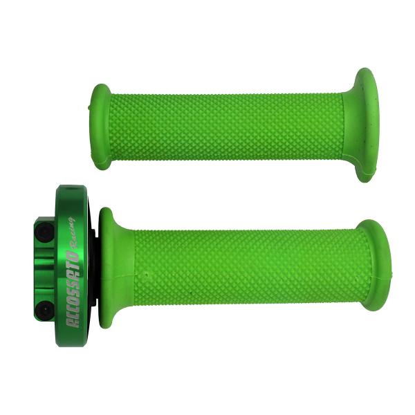 Comando gas rapido Accossato verde manopole verdi