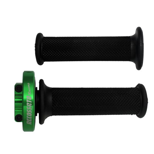 Comando gas rapido Accossato verde manopole nere