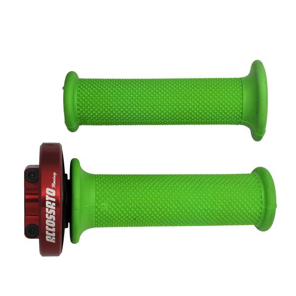 Comando gas rapido Accossato rosso manopole verdi