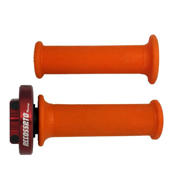 Comando gas rapido Accossato rosso manopole arancioni