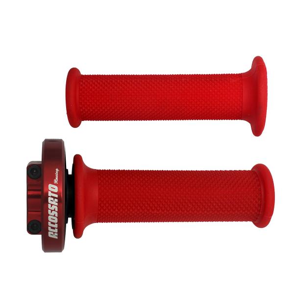 Comando gas rapido Accossato rosso manopole rosse