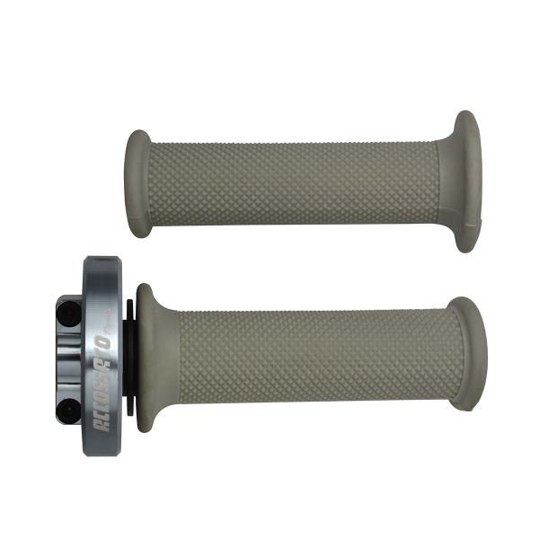 Comando gas rapido Accossato argento manopole argento