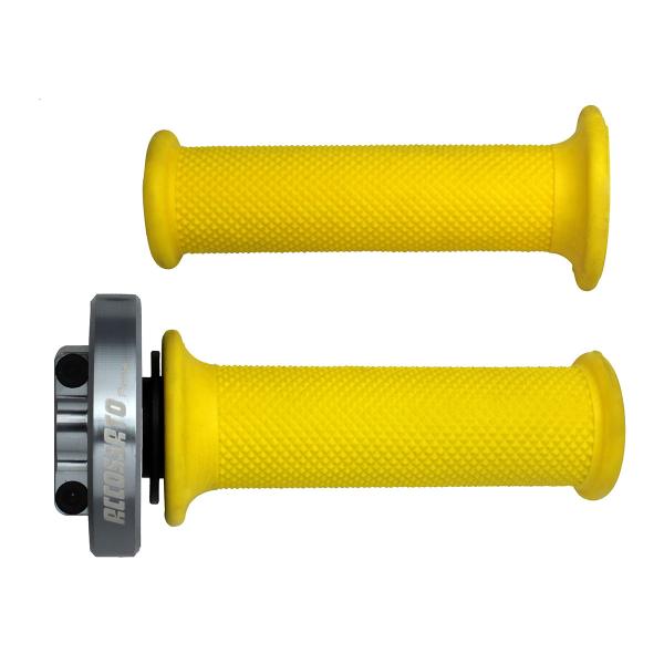 Comando gas rapido Accossato titanio manopole oro