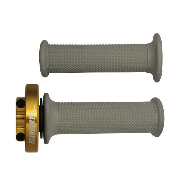 Comando gas rapido Accossato oro manopole argento