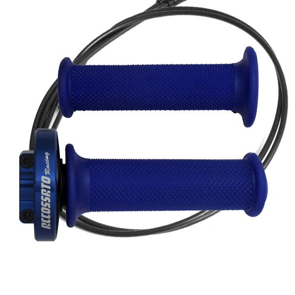 Accossato blue quick throttle control grips blue Yamaha YZF R1 2009-2014