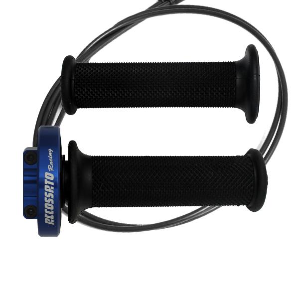 Accossato blue quick throttle control grips black Yamaha YZF R1 2004-2006