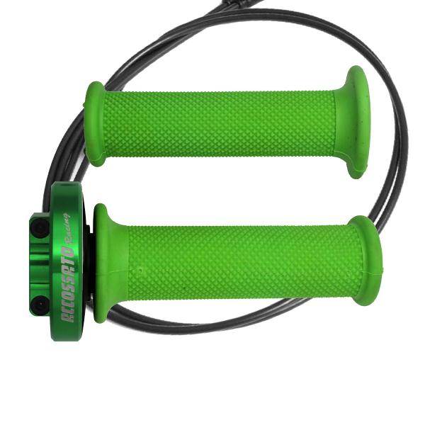 Accossato green quick throttle control grips green Aprilia Tuono 1000R-Factory 2006-2009