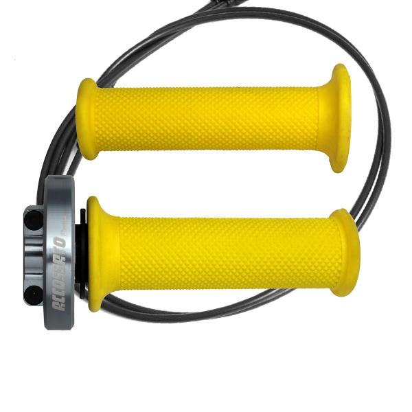Accossato Titanio quick throttle control grips gold Aprilia RSV4 APCR 2012-2016