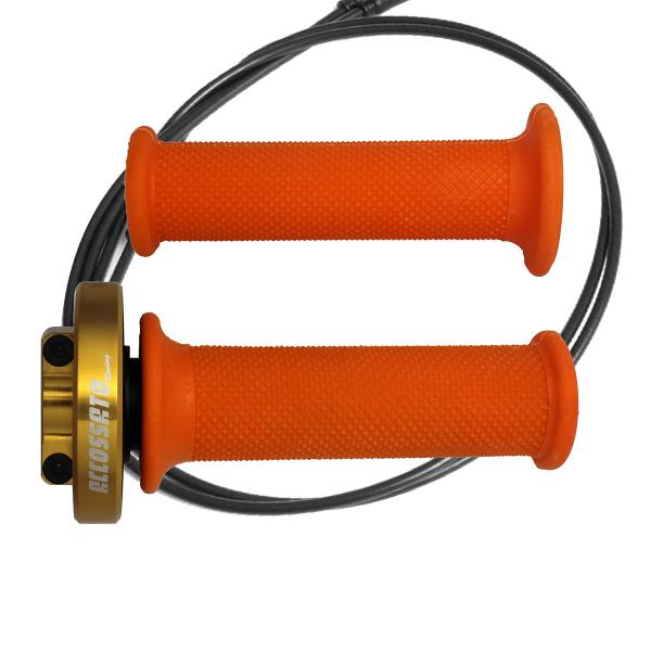 Accossato gold quick throttle control grips orange Kawasaki ZX10R 2011-2015