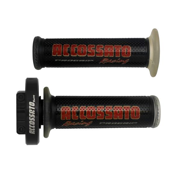 Accossato black quick throttle control grips GR002 black