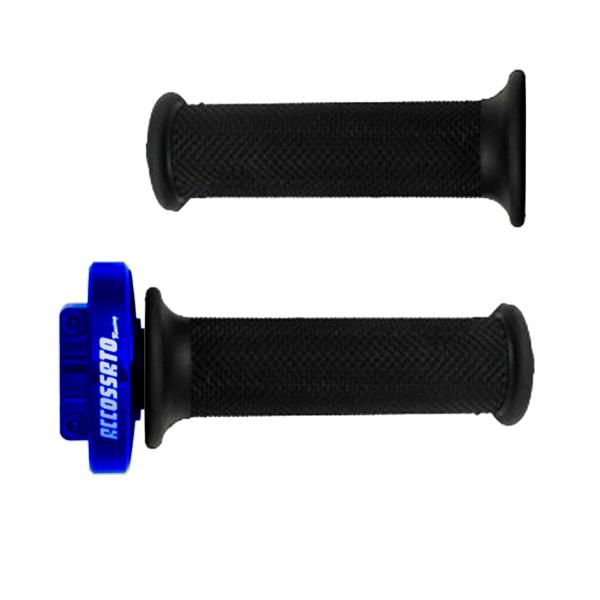 Accossato blue quick throttle control grips black BMW
