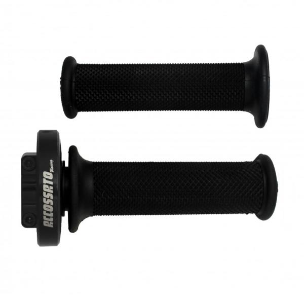 Accossato black quick throttle control grips black BMW