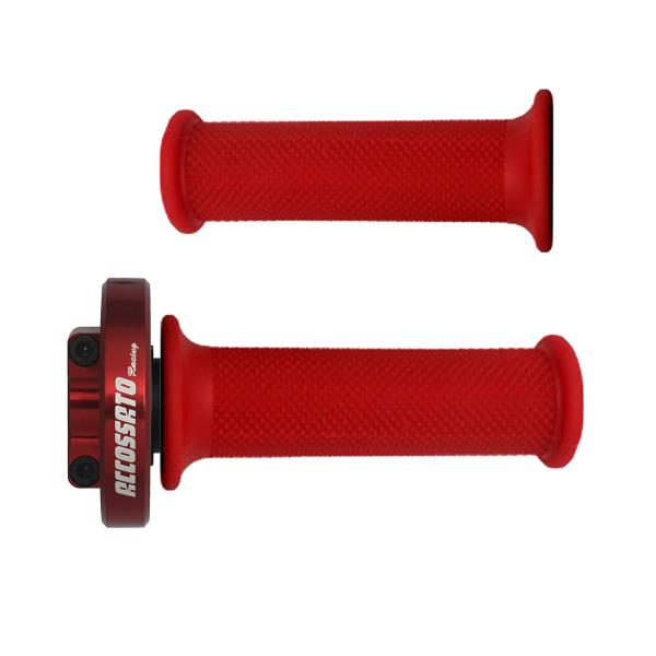 Accossato red quick throttle control grips red BMW