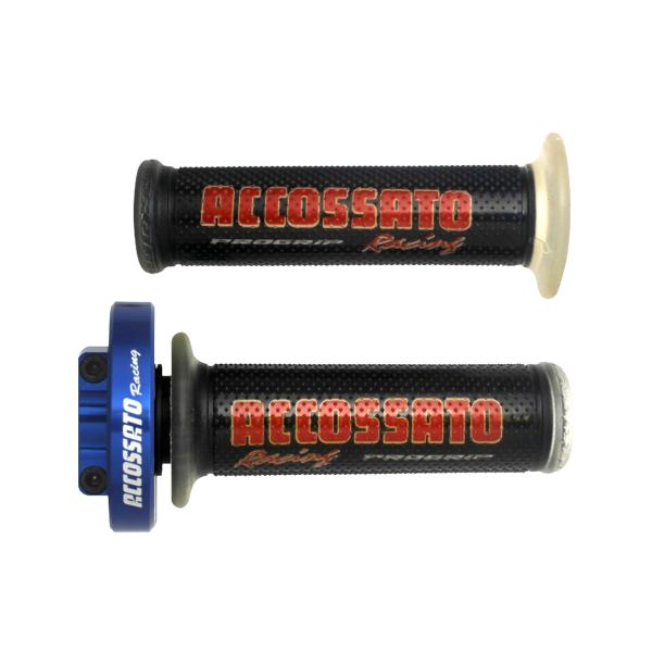 Comando gas rapido Accossato blu manopole GR002 nero BMW
