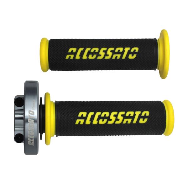 Comando gas rapido Accossato titanio manopole GR006 oro