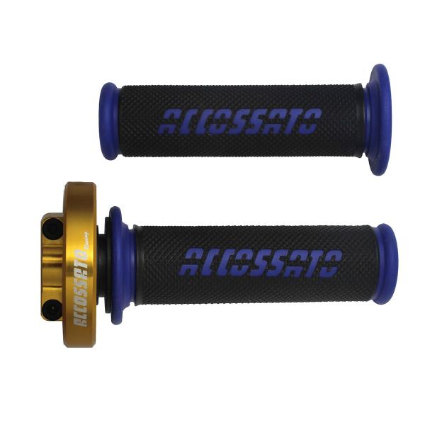 Accossato gold quick throttle control grips GR006 gold