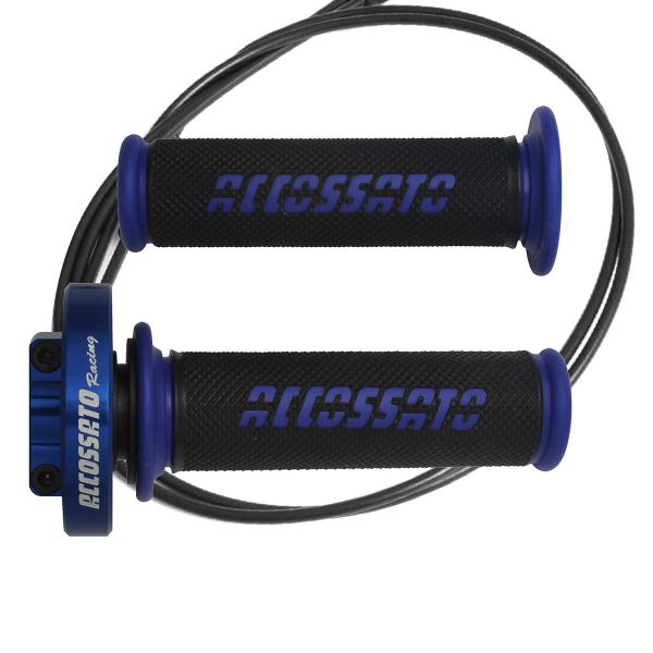 Accossato blue quick throttle control grips GR006 blue Kawasaki Ninja 250 2008-2010