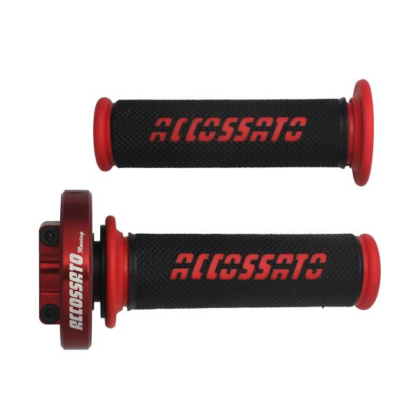 Accossato red quick throttle control grips GR006 red BMW